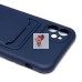 Чехол-накладка для Apple iPhone 11 (темно-синий) - SC304 с картхолдером
