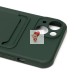 Чехол-накладка для Apple iPhone 13 (темно-зеленый) - SC304 с картхолдером Чехол-накладка для Apple iPhone 13 (темно-зеленый) - SC304 с картхолдером