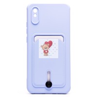 Чехол-накладка для Xiaomi Redmi 9i (светло-фиолетовый) - SC304 с картхолдером Чехол-накладка для Xiaomi Redmi 9i (светло-фиолетовый) - SC304 с картхолдером