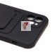Чехол-накладка для Apple iPhone 12 (черный) - SC304 с картхолдером
