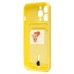 Чехол-накладка для Apple iPhone 13 Pro (желтый) - SC304 с картхолдером