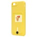 Чехол-накладка для Apple iPhone 8 Plus (желтый) - SC304 с картхолдером