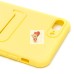 Чехол-накладка для Apple iPhone 8 Plus (желтый) - SC304 с картхолдером