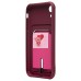 Чехол-накладка для Apple iPhone XR (бордовый) - SC304 с картхолдером Чехол-накладка для Apple iPhone XR (бордовый) - SC304 с картхолдером