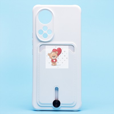 Чехол-накладка для Huawei Nova 9 (белый) - SC304 с картхолдером Чехол-накладка для Huawei Nova 9 (белый) - SC304 с картхолдером