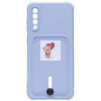 Чехол-накладка для Samsung A307 Galaxy A30s (светло-фиолетовый) - SC304 с картхолдером