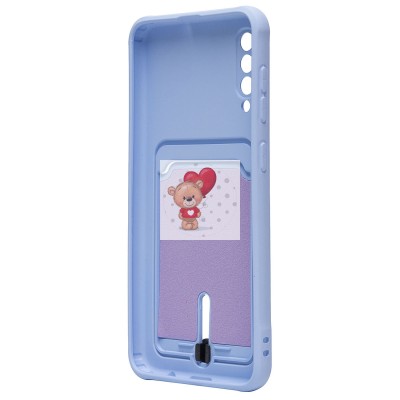 Чехол-накладка для Samsung A307 Galaxy A30s (светло-фиолетовый) - SC304 с картхолдером