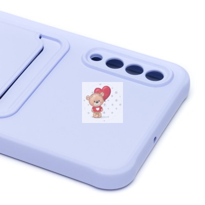 Чехол-накладка для Samsung A307 Galaxy A30s (светло-фиолетовый) - SC304 с картхолдером