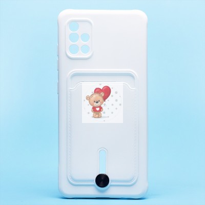 Чехол-накладка для Samsung A515 Galaxy A51 4G (белый) - SC304 с картхолдером Чехол-накладка для Samsung A515 Galaxy A51 4G (белый) - SC304 с картхолдером