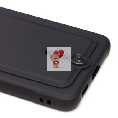 Чехол-накладка для Samsung G990 Galaxy S21FE (черный) - SC304 с картхолдером