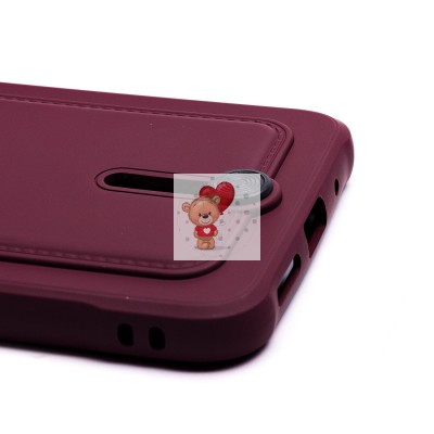 Чехол-накладка для Xiaomi Redmi 10C (бордовый) - SC304 с картхолдером Чехол-накладка для Xiaomi Redmi 10C (бордовый) - SC304 с картхолдером