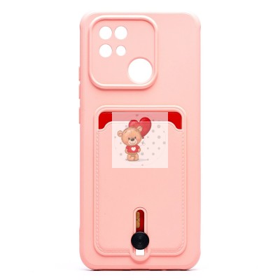 Чехол-накладка для Xiaomi Redmi 10C (светло-розовый) - SC304 с картхолдером Чехол-накладка для Xiaomi Redmi 10C (светло-розовый) - SC304 с картхолдером