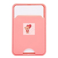 Картхолдер футляр для карт на клеевой основе (персиковый) - CH05 Картхолдер футляр для карт на клеевой основе (персиковый) - CH05