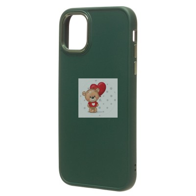 Чехол-накладка для Apple iPhone 11 (темно-зеленый) - SC311