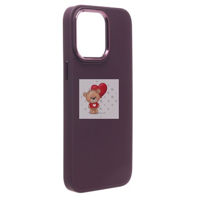 Чехол-накладка для Apple iPhone 14 Pro (бордовый) - SC311