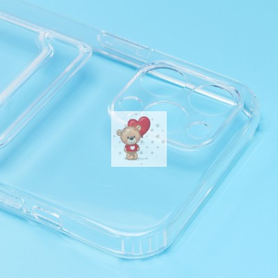 Чехол-накладка для Apple iPhone 12 Pro Max (прозрачный) - SC276 с картхолдером Чехол-накладка для Apple iPhone 12 Pro Max (прозрачный) - SC276 с картхолдером