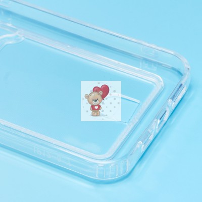 Чехол-накладка для Apple iPhone 12 Pro Max (прозрачный) - SC276 с картхолдером Чехол-накладка для Apple iPhone 12 Pro Max (прозрачный) - SC276 с картхолдером