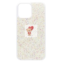 Чехол-накладка для Apple iPhone 13 Pro Max россыпь кристаллов (белый) - PC071 POSH SHINE Чехол-накладка для Apple iPhone 13 Pro Max россыпь кристаллов (белый) - PC071 POSH SHINE