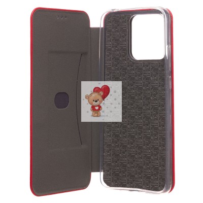 Чехол-книжка для Xiaomi Poco C40 открытие вбок (красный) - BC002