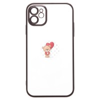 Чехол-накладка для Apple iPhone 11 (черный) - PC073 с закрытой камерой