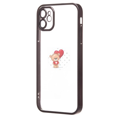 Чехол-накладка для Apple iPhone 11 (черный) - PC073 с закрытой камерой