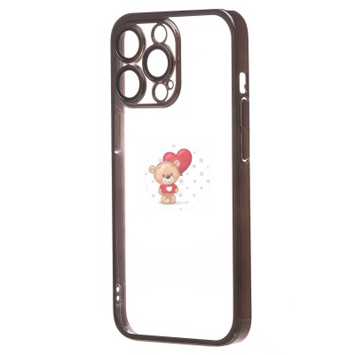 Чехол-накладка для Apple iPhone 13 Pro Max (черный) - PC073 с закрытой камерой