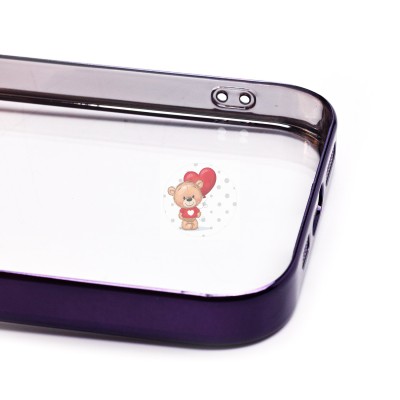 Чехол-накладка для Apple iPhone 14 Pro (фиолетовый) - PC073 с закрытой камерой Чехол-накладка для Apple iPhone 14 Pro (фиолетовый) - PC073 с закрытой камерой