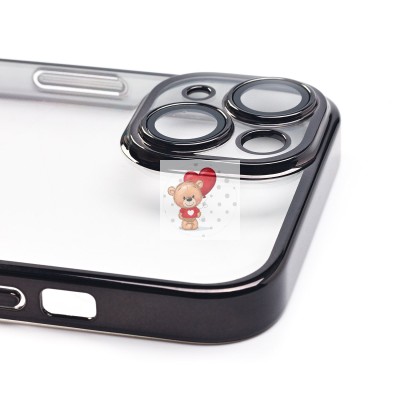 Чехол-накладка для Apple iPhone 14 (черный) - PC073 с закрытой камерой