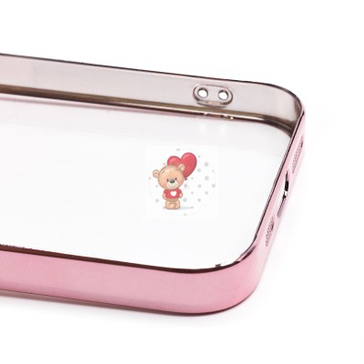 Чехол-накладка для Apple iPhone 14 (розовое золото) - PC073 с закрытой камерой