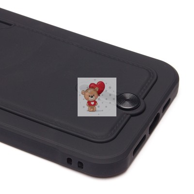 Чехол-накладка для Apple iPhone 14 Plus (черный) - SC304 с картхолдером Чехол-накладка для Apple iPhone 14 Plus (черный) - SC304 с картхолдером