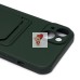 Чехол-накладка для Apple iPhone 14 Plus (темно-зеленый) - SC304 с картхолдером Чехол-накладка для Apple iPhone 14 Plus (темно-зеленый) - SC304 с картхолдером
