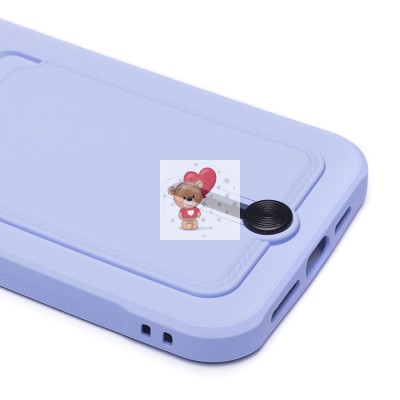 Чехол-накладка для Apple iPhone 14 Pro Max (светло-фиолетовый) - SC304 с картхолдером Чехол-накладка для Apple iPhone 14 Pro Max (светло-фиолетовый) - SC304 с картхолдером