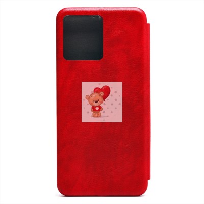 Чехол-книжка для OPPO realme C30 (красный) - BC002