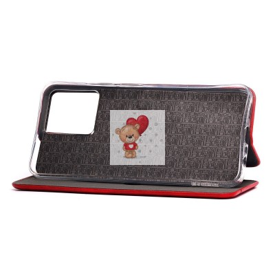 Чехол-книжка для OPPO realme C30 (красный) - BC002