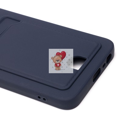 Чехол-накладка для OPPO realme C33 (темно-синий) - SC315 с картхолдером