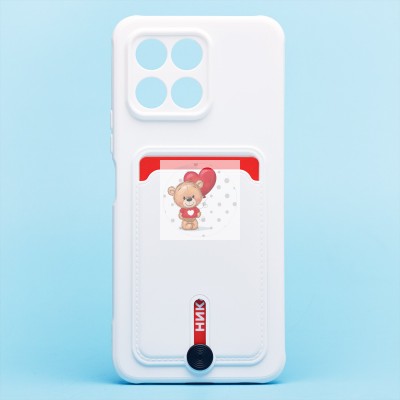 Чехол-накладка для Huawei Honor X6 (белый) - SC304 с картхолдером Чехол-накладка для Huawei Honor X6 (белый) - SC304 с картхолдером