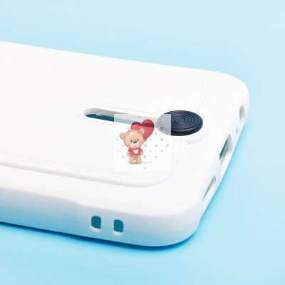 Чехол-накладка для Huawei Honor X6 (белый) - SC304 с картхолдером