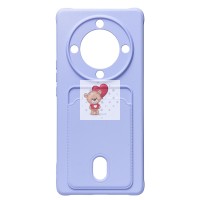 Чехол-накладка для Huawei Honor X9a (светло-фиолетовый) - SC304 с картхолдером Чехол-накладка для Huawei Honor X9a (светло-фиолетовый) - SC304 с картхолдером