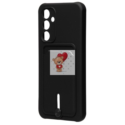 Чехол-накладка для Samsung A546 Galaxy A54 (черный) - SC304 с картхолдером