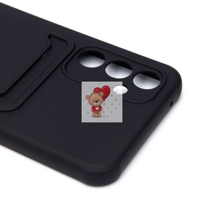 Чехол-накладка для Samsung A546 Galaxy A54 (черный) - SC304 с картхолдером