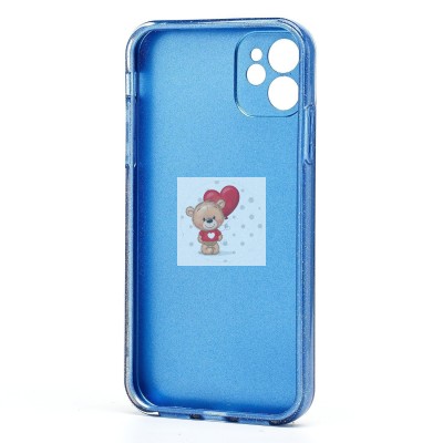 Чехол-накладка для Apple iPhone 11 (голубой) - SC328