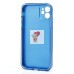 Чехол-накладка для Apple iPhone 11 (голубой) - SC328