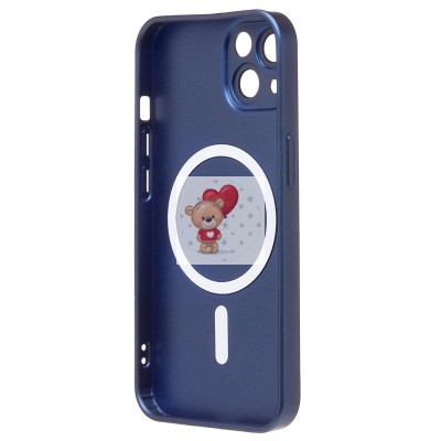 Чехол-накладка для Apple iPhone 13 (темно-синий) - SM020 Matte SafeMag