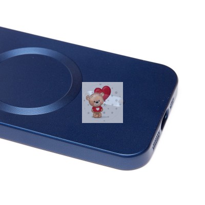 Чехол-накладка для Apple iPhone 13 (темно-синий) - SM020 Matte SafeMag