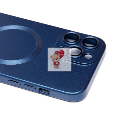 Чехол-накладка для Apple iPhone 13 Pro Max (темно-синий) - SM020 Matte SafeMag