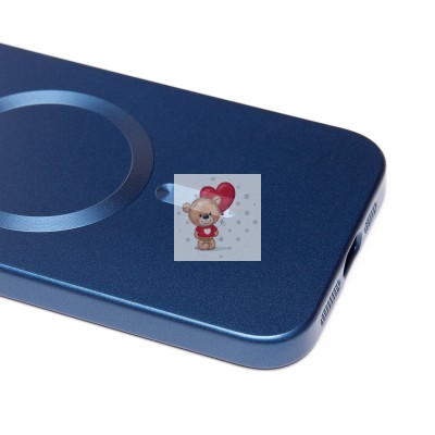 Чехол-накладка для Apple iPhone 13 Pro Max (темно-синий) - SM020 Matte SafeMag