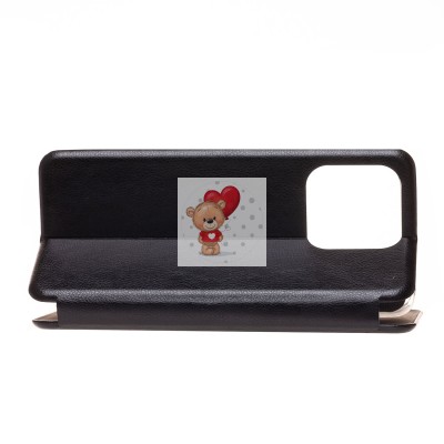 Чехол-книжка для Xiaomi Poco C55 (черный) - BC002