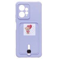 Чехол-накладка для Xiaomi Redmi Note 12 4G (светло-фиолетовый) - SC304 с картхолдером