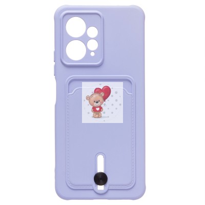 Чехол-накладка для Xiaomi Redmi Note 12 4G (светло-фиолетовый) - SC304 с картхолдером Чехол-накладка для Xiaomi Redmi Note 12 4G (светло-фиолетовый) - SC304 с картхолдером