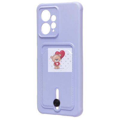 Чехол-накладка для Xiaomi Redmi Note 12 4G (светло-фиолетовый) - SC304 с картхолдером